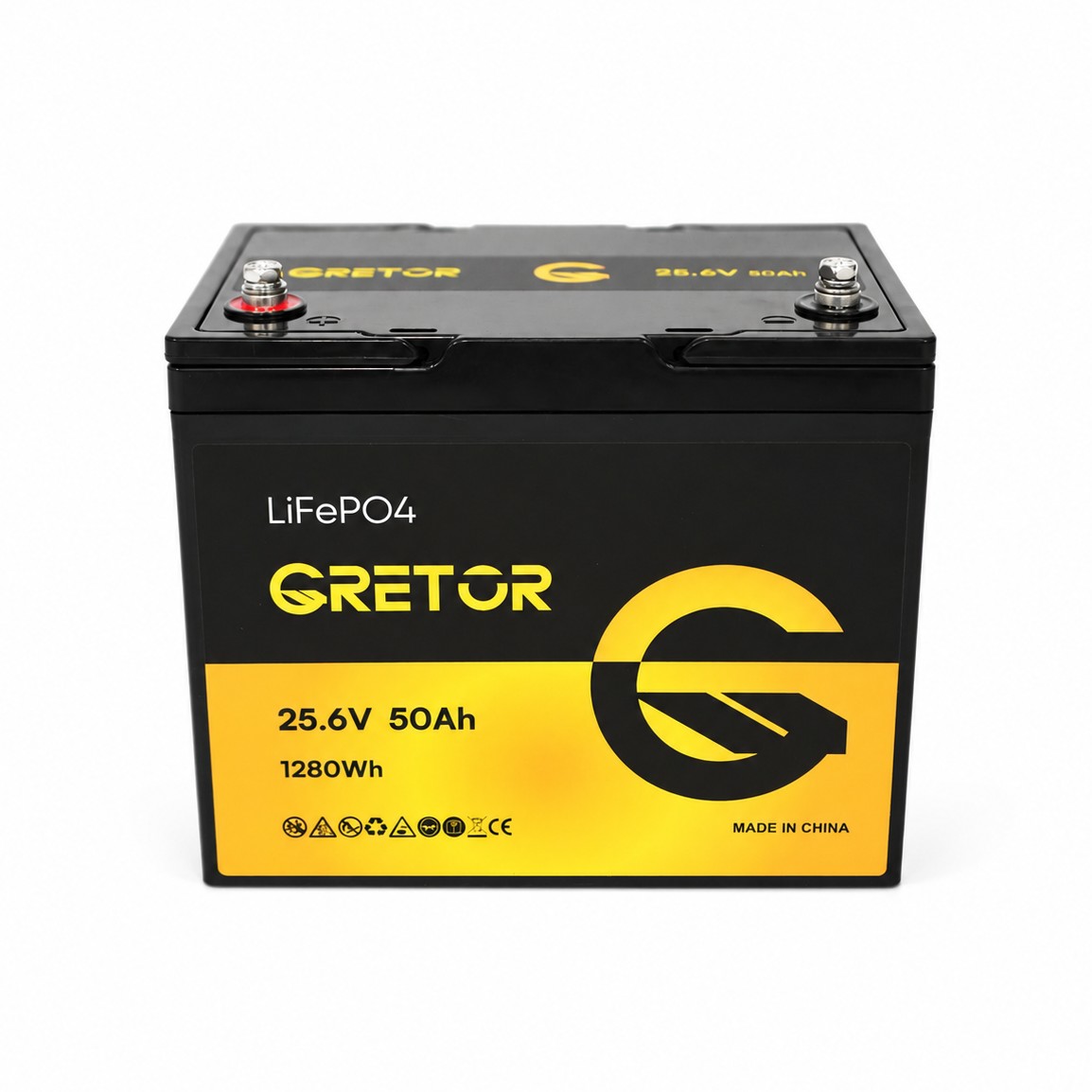 Акумулятор GRETOR LiFePO4 25.6V 50Ah 1280Wh